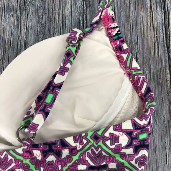 Nanette Lepore Mallorca Mosaic Bikini Swim Top size XS - Picture 8 of 11
